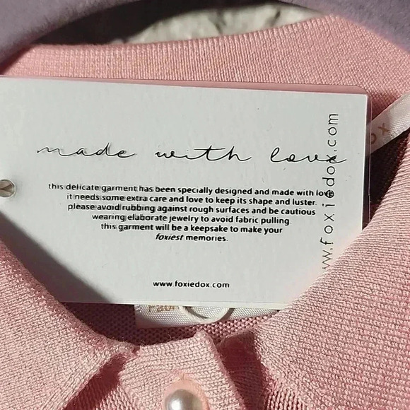 Foxiedox (Anthropologie)brand striped knit polo for women brand new with tags - Picture 9 of 9